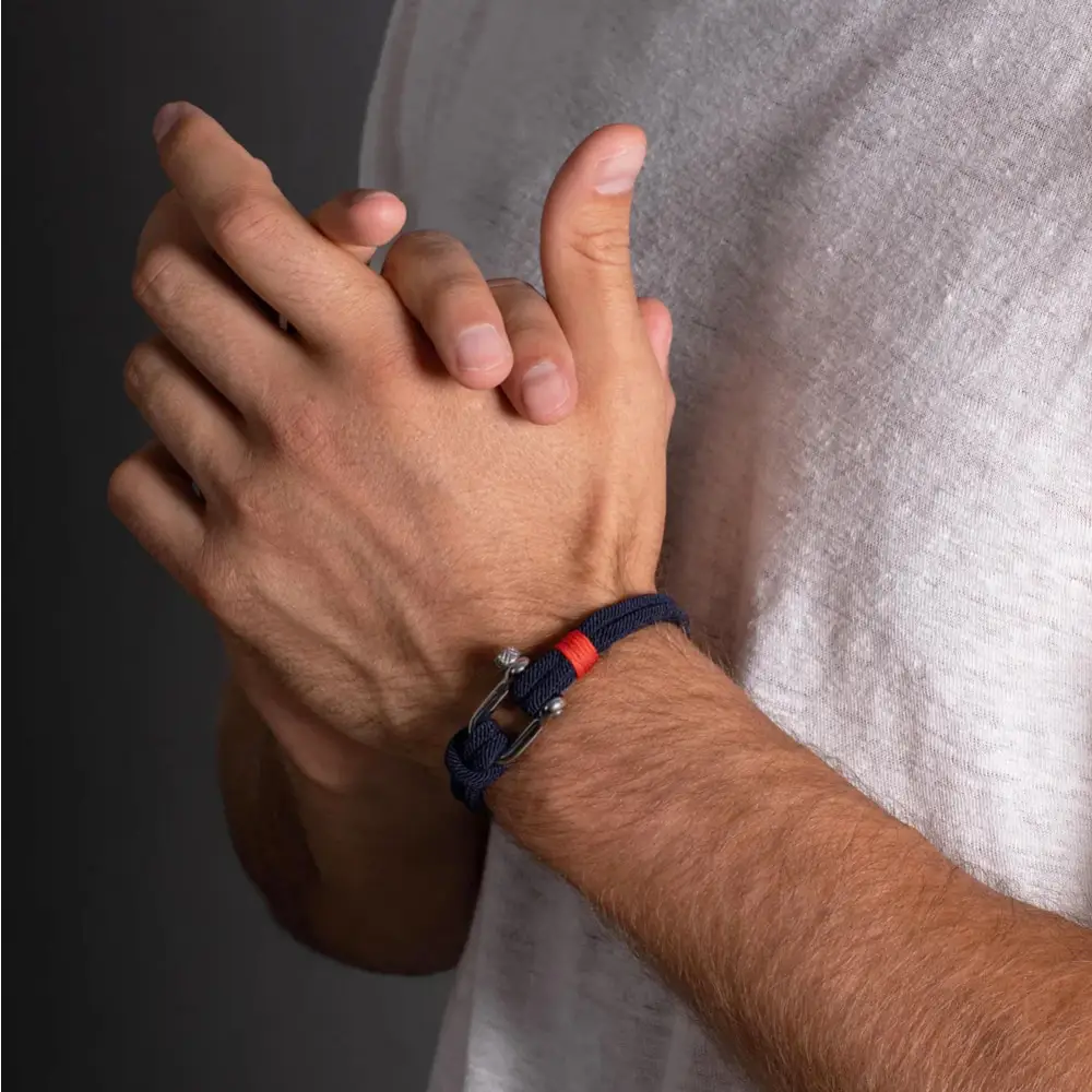 Bracelet Homme Tendance | Qualité Premium | Bleu Navy | Montessero