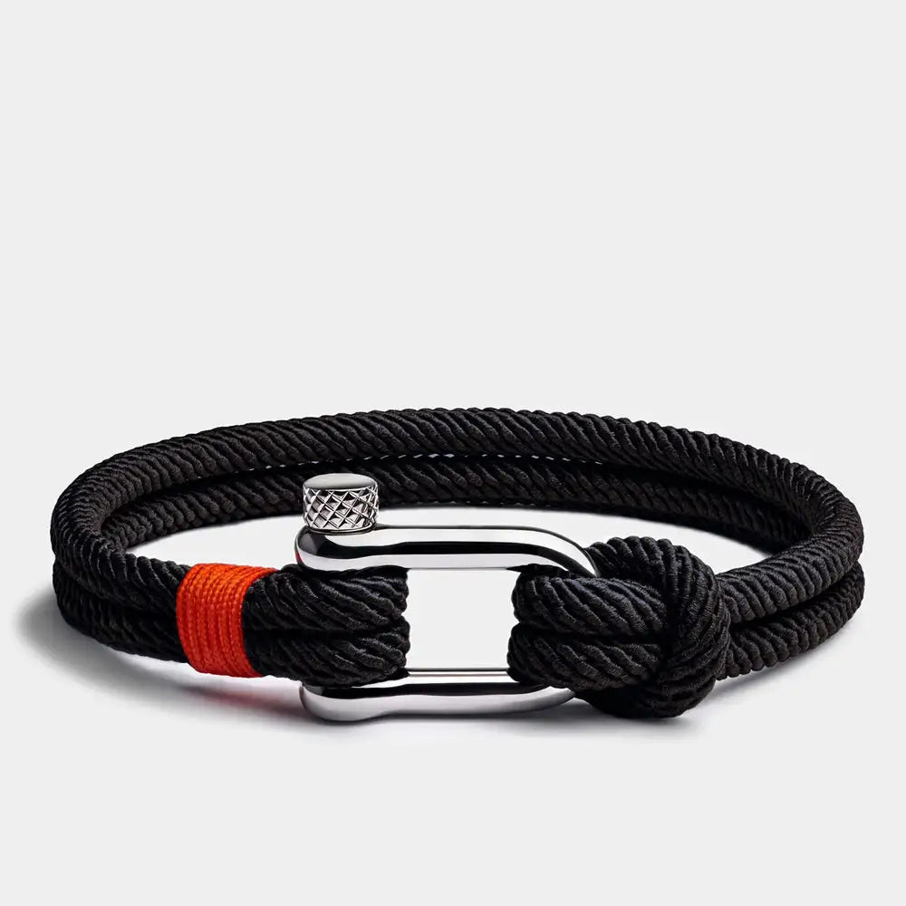 Bracelet Homme Tendance | Qualité Premium | Bracelet Noire Montessero