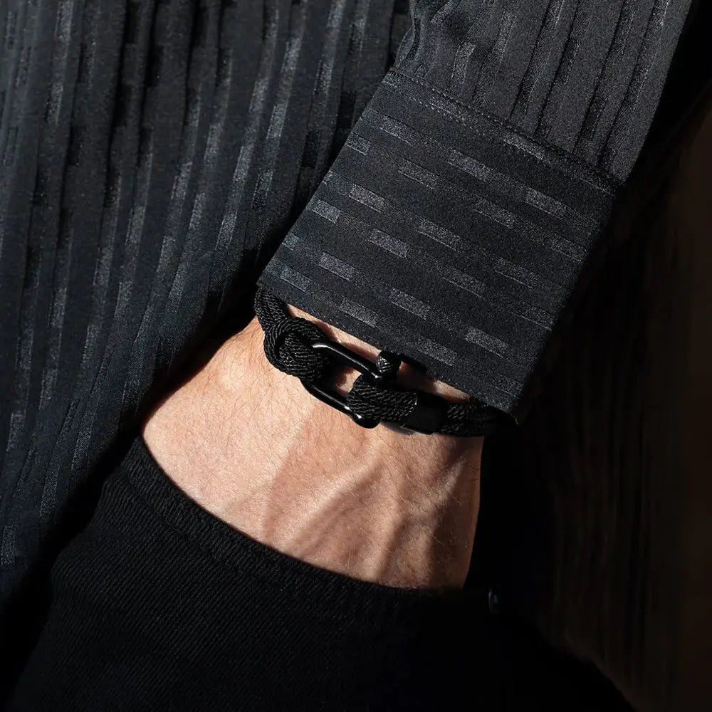 Bracelet Pour Homme | Qualité Premium | Noir | Montessero